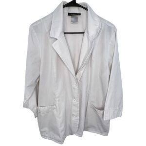 Vintage Baby Phat White Button Up 3/4 Sleeve Blazer